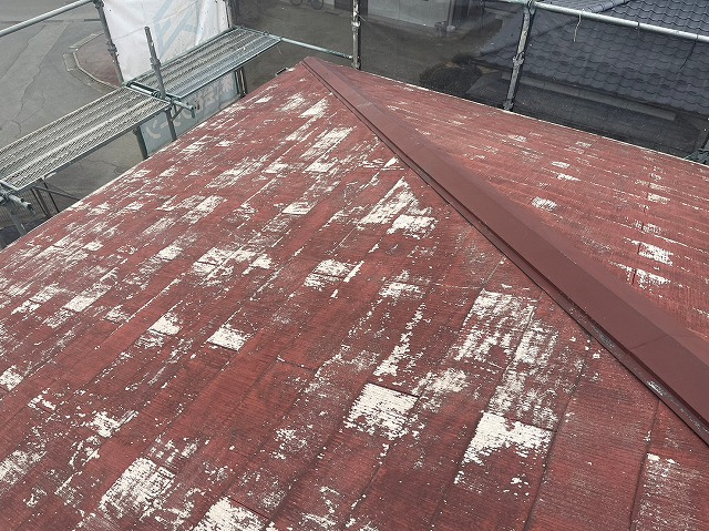 甲州市　屋根塗装